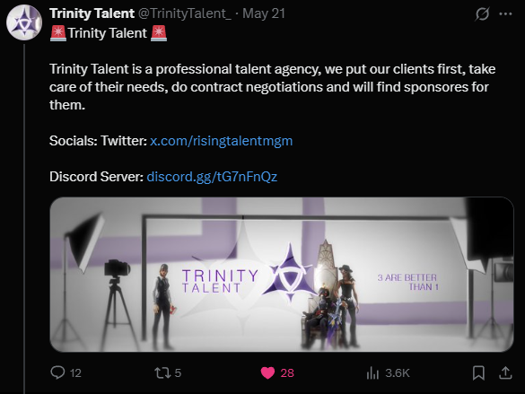 Trinity Talent tweet media