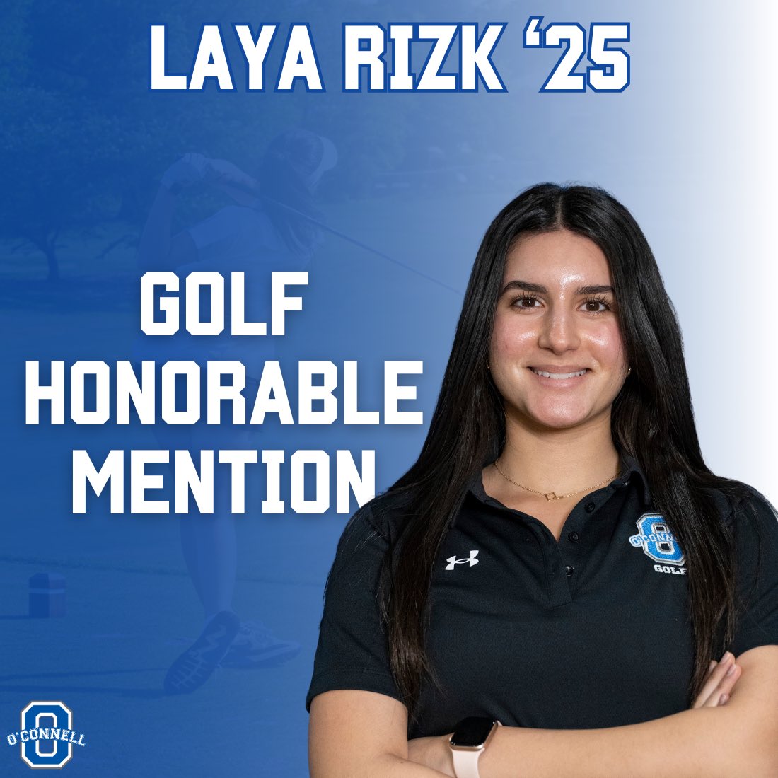 DJOathletics's tweet photo. Laya Rizk ‘25 - Honorable Mention (Golf) https://t.co/AOi6Pzm08k