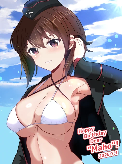 まほさんお誕生日おめでとうございます!今年は凛々しさとセクシーさを兼ね備えた才色兼備お姉ちゃんを描かせて頂きました。5話ではきっと出番がありますように!(⁠*⁠'⁠ω⁠`⁠*⁠) #西住まほ生誕祭2025 #西住まほ生誕祭