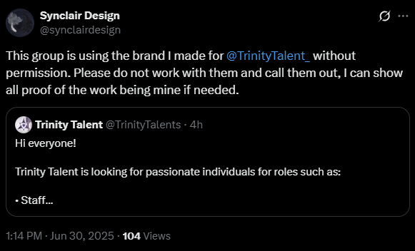 Trinity Talent tweet media