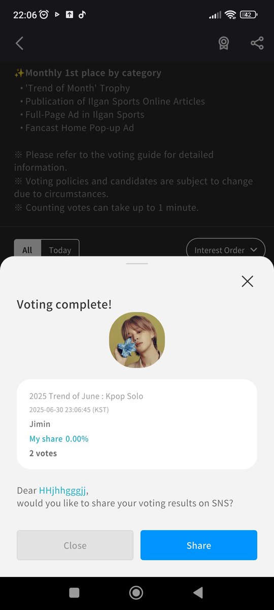 chamsims_beats's tweet photo. Dropped 200💛 to #JIMIN on KGMA KPOP SOLO CATEGORY FANCAST
Congratulations for winning this giveaway poll 🥳❤️
#chambeatsproof https://t.co/WzArtktYLy