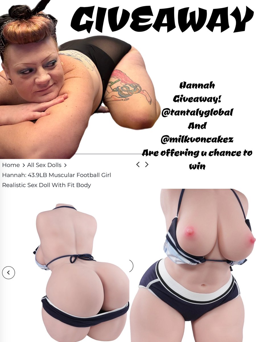 Mother MilkVonCakez SISTER OF SIN (@milkvoncakez) on Twitter photo Want a Hannah Mini? ๐
Iโm teaming up with <a href="/TantalyGlobal/">Tantaly Global Official</a> for a giveaway!
To enter:
1๏ธโฃ Follow <a href="/TantalyGlobal/">Tantaly Global Official</a>
2๏ธโฃ Like &RT this post
3๏ธโฃ Comment with your country
Winner (18+) announced July 7th!
Good luck ๐๐(picture features regular Hannah ) Want a Hannah Mini? ๐
Iโm teaming up with <a href="/TantalyGlobal/">Tantaly Global Official</a> for a giveaway!
To enter:
1๏ธโฃ Follow <a href="/TantalyGlobal/">Tantaly Global Official</a>
2๏ธโฃ Like &RT this post
3๏ธโฃ Comment with your country
Winner (18+) announced July 7th!
Good luck ๐๐(picture features regular Hannah )