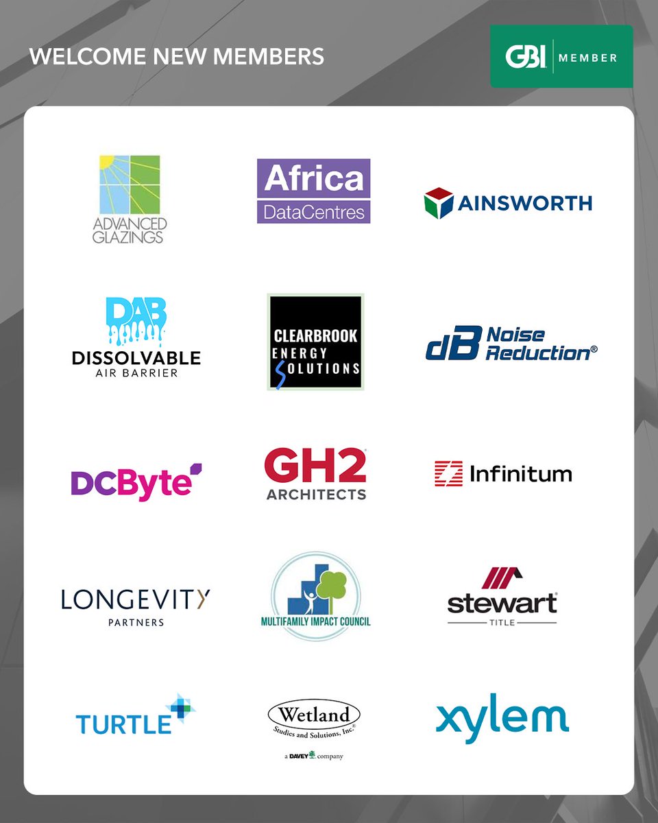 Green Building Initiative (@thegbiorg) on Twitter photo Congratulations to these industry leaders for joining the Green Building Initiative as members!
Learn how these organizations are helping us improve the built environment’s impact on climate and society and find the find the entire list of GBI members: app.thegbi.org/memberships/di… Congratulations to these industry leaders for joining the Green Building Initiative as members!
Learn how these organizations are helping us improve the built environment’s impact on climate and society and find the find the entire list of GBI members: app.thegbi.org/memberships/di…