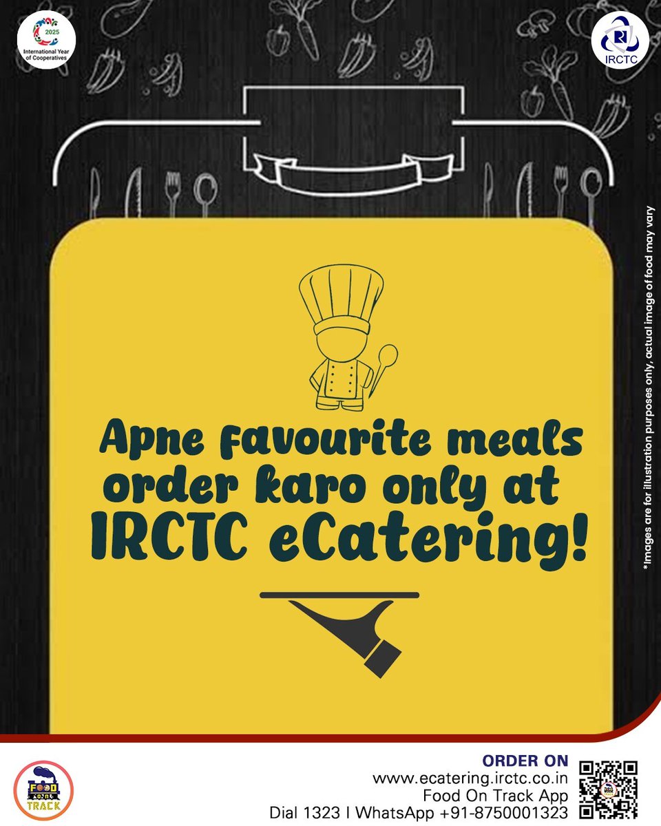 Pizza, gulab jamun, or ice cream – what's your pick today? Get all your cravings delivered right to your seat with IRCTC eCatering! 

Order your food now: ecatering.irctc.co.in