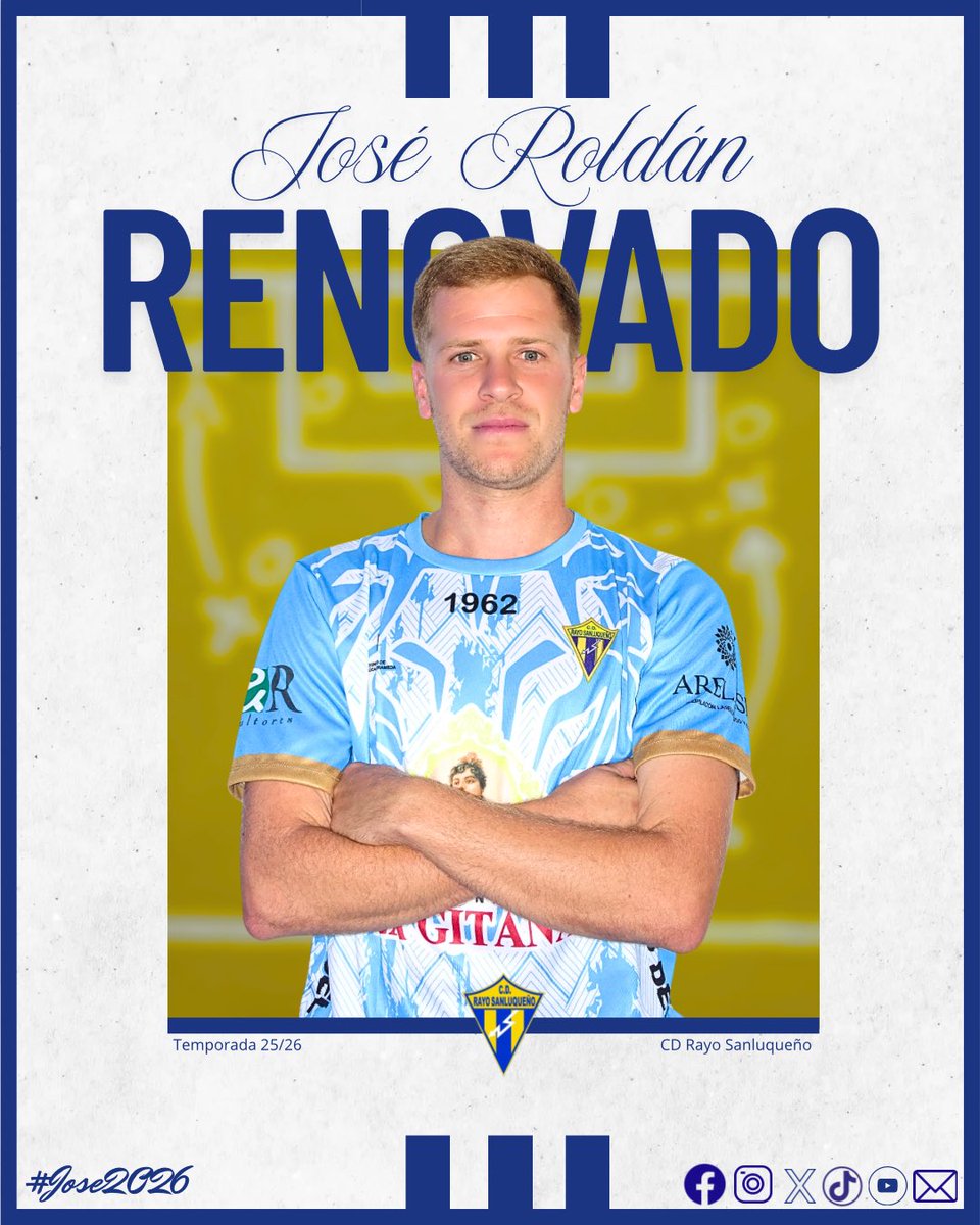 💙 𝐉𝐨𝐬𝐞́ 𝐑𝐨𝐥𝐝𝐚́𝐧 𝟐𝟎𝟐𝟔

El pilar de la defensa, uno de nuestros capitanes, sigue con nosotros. Gran jugador, mejor persona.

#Jose2026