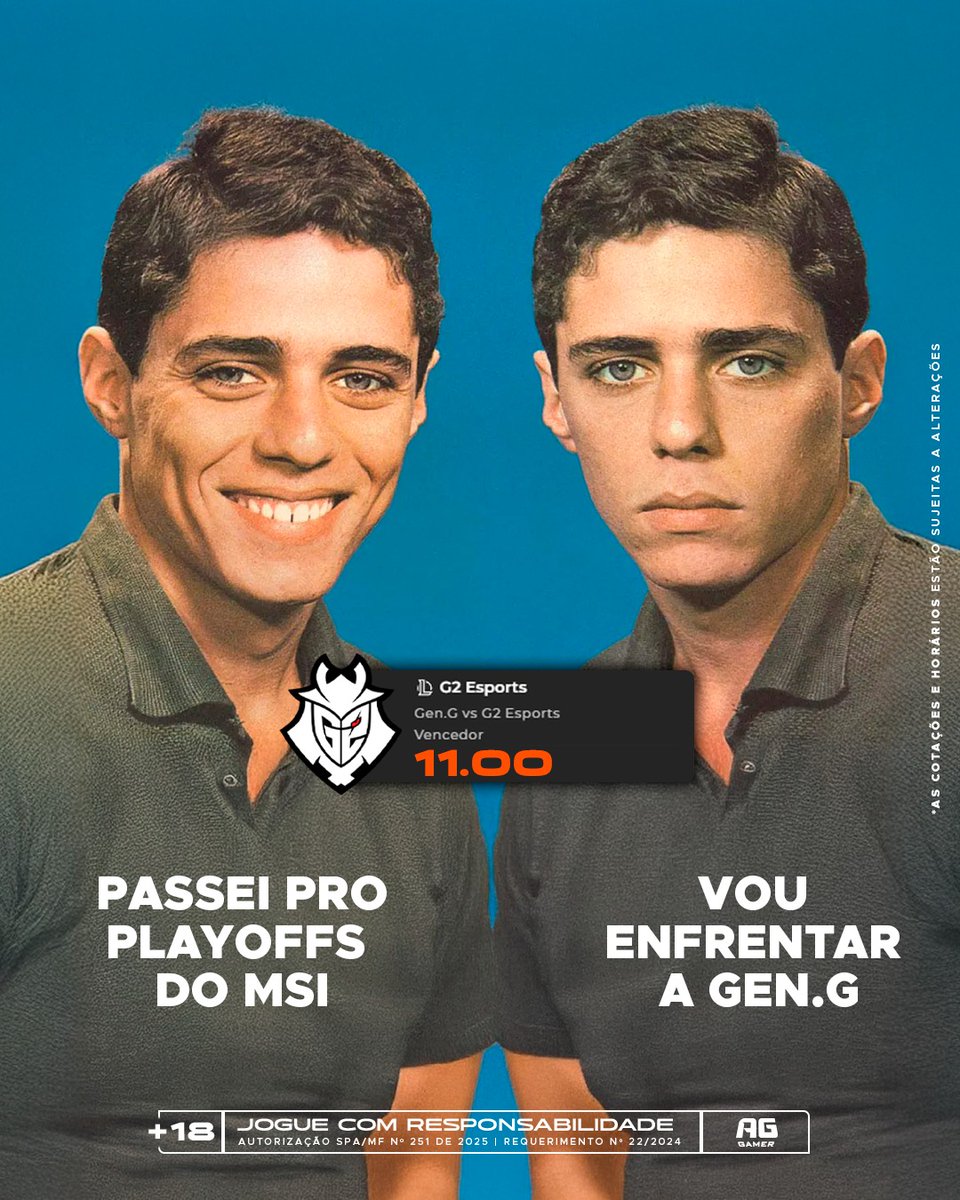 Passar de fase no MSI é sempre bom. 😄

Enfrentar o melhor time do mundo no primeiro jogo, não é tão legal! 😐

Jogue com responsabilidade 🧡
Apenas para maiores de 18 🔞
<a href="/apostaganhabet_/">Apostaganha.bet.br</a>