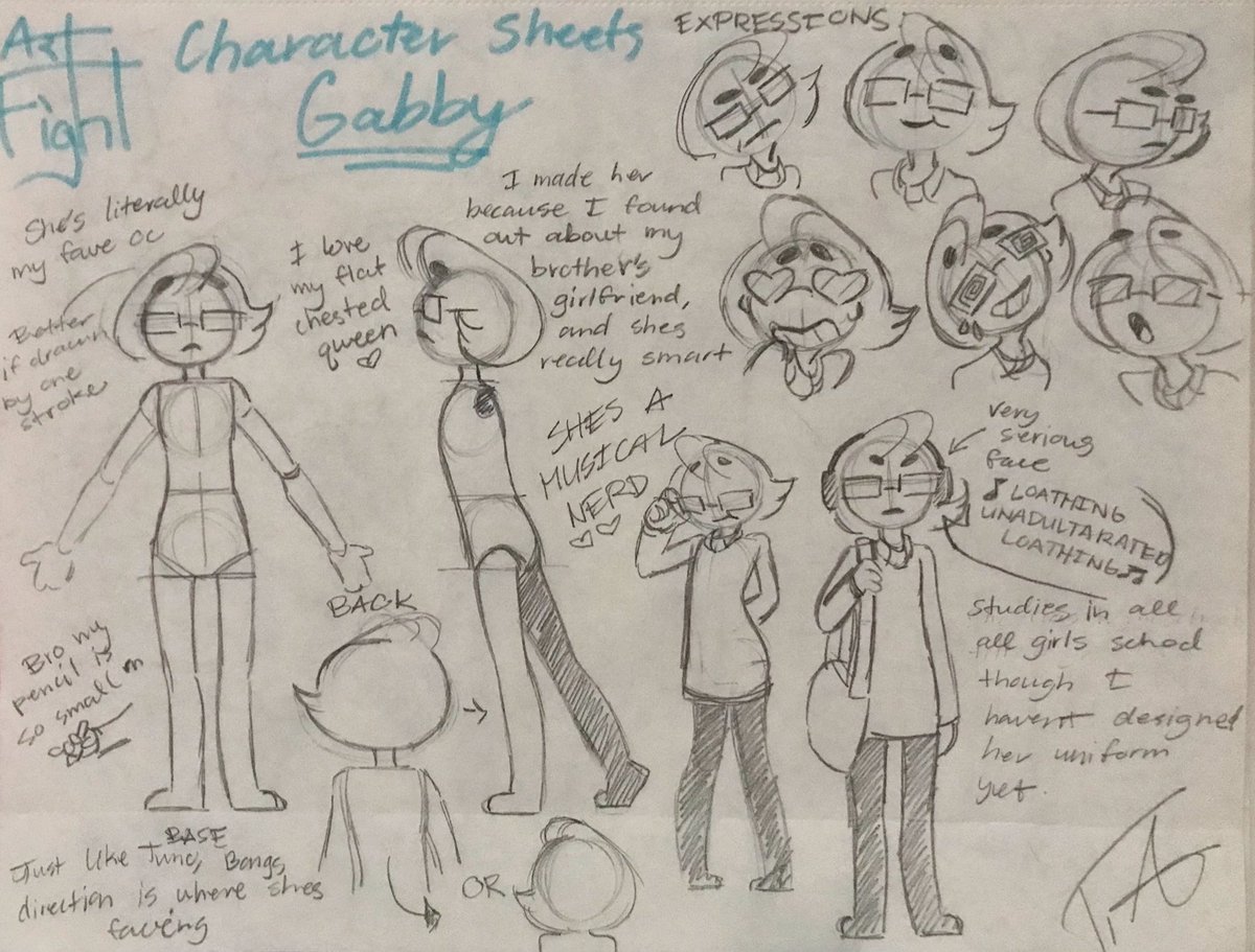 VeryBerryTired's tweet image. Gabby oh Gabby, my favorite musical nerd! Isnt she perfect, just your typical straight A student! anyways #artfight is tomorrow!!!!!!! HERES MY ACCOUNT artfight.net/~MessyBeti
#artfight2025 #teamfossil #art #ocref #artfightprep