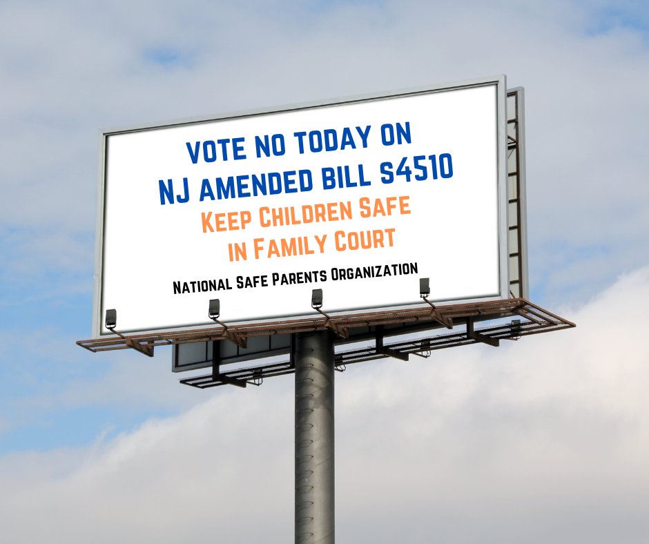 #NewJersey  Senate Vote NO Today 11 am <a href="/NJSenateGOP/">New Jersey Senate Republicans</a> <a href="/njdemswomen/">New Jersey State Democrats Women’s Caucus</a> <a href="/NJGov/">New Jersey</a> on an amended family court bill #S4510 putting children at further risk of abuse by court ordering them into unscientific-unproven #ReunificationTherapy - forcing kids to reunite with an abusive parent.