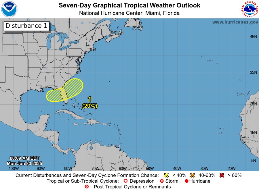 TropicalTidbits's tweet image. This week, we will be monitoring a weather pattern over the southeastern US that *could* have a chance of spawning a tropical storm near the US coastline.
As an old frontal boundary / trough pushes across the coast mid-week, an upper-level ridge "folded over" an upper-level…