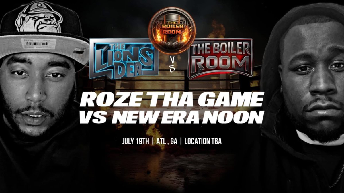 Attention: We Got <a href="/DaReal_D33/">Rozethagame</a> Vs <a href="/neweranoon/">New era noon</a> Who Y’all Got? They Been Quite So We As A Culture Need To Know Why. What Are They Bringing July 19th In Front Of The Legends <a href="/TheOnlyTayRoc/">FreeTheTitles</a> <a href="/chillajones/">Kingpen 👑✍🏿</a> Let’s Talk About‼️