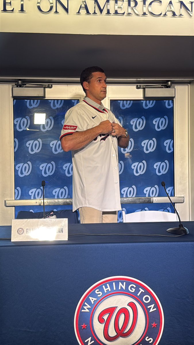 BREAKING: AARP is announced as the Washington Nationals new jersey patch corporate partner.

Nationals Park remains without a corporate sponsor.