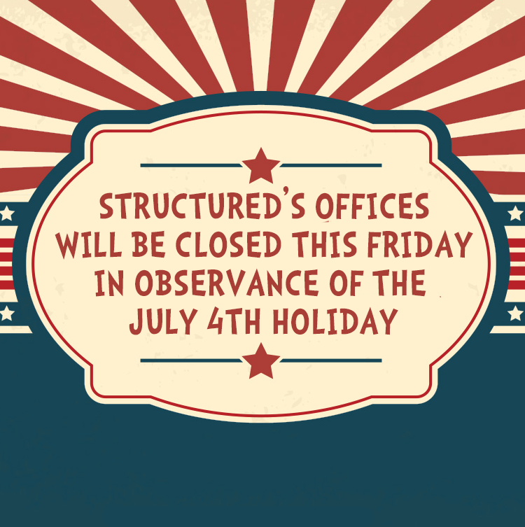 Just a quick heads up that we'll be closed on Friday for the Independence Day holiday. Our offices will reopen on Monday, July 7 at 8 a.m. for regular hours of operation. 

#IndependenceDay #HolidayHours #FourthOfJuly #DFWBusinesses #HomeServices #FoundationRepair #RoofingCompany