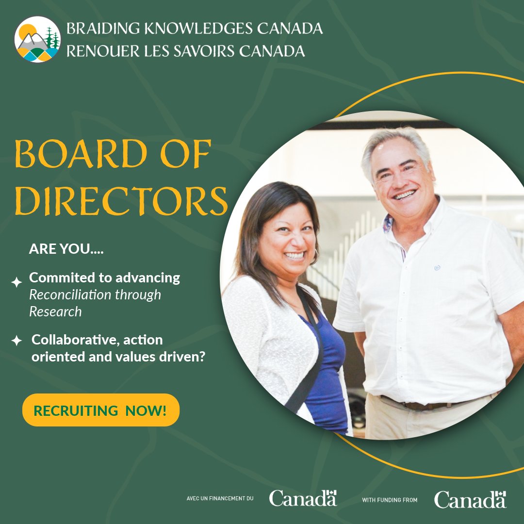 Last day to apply! ⏳ Deadline: June 30
 Lend your voice to Braiding Knowledges Canada. We're seeking:
 🔸 Inuit representation
 🔸 Northern perspectives
 🔸 Finance expertise
Apply now ➝ hubs.la/Q03v1WwN0