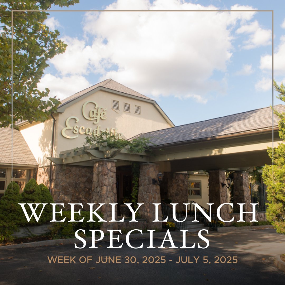 This week's lunch specials are here! Enjoy Veal Jardinière with Shrimp or Chicken Monte Carlo Style. Dine in with us or explore the full menu online: bit.ly/3AzqVy0

#CafeEscadrille #BurlingtonMA #NewEnglandEats #RestaurantLife #DiningOut