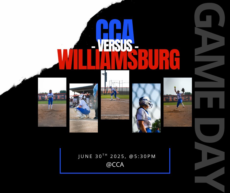 ‼️GAME DAY‼️
🆚 Williamsburg
🕠 5:30pm
📍CCA 
📺 fan.hudl.com/usa/ia/tiffin/…