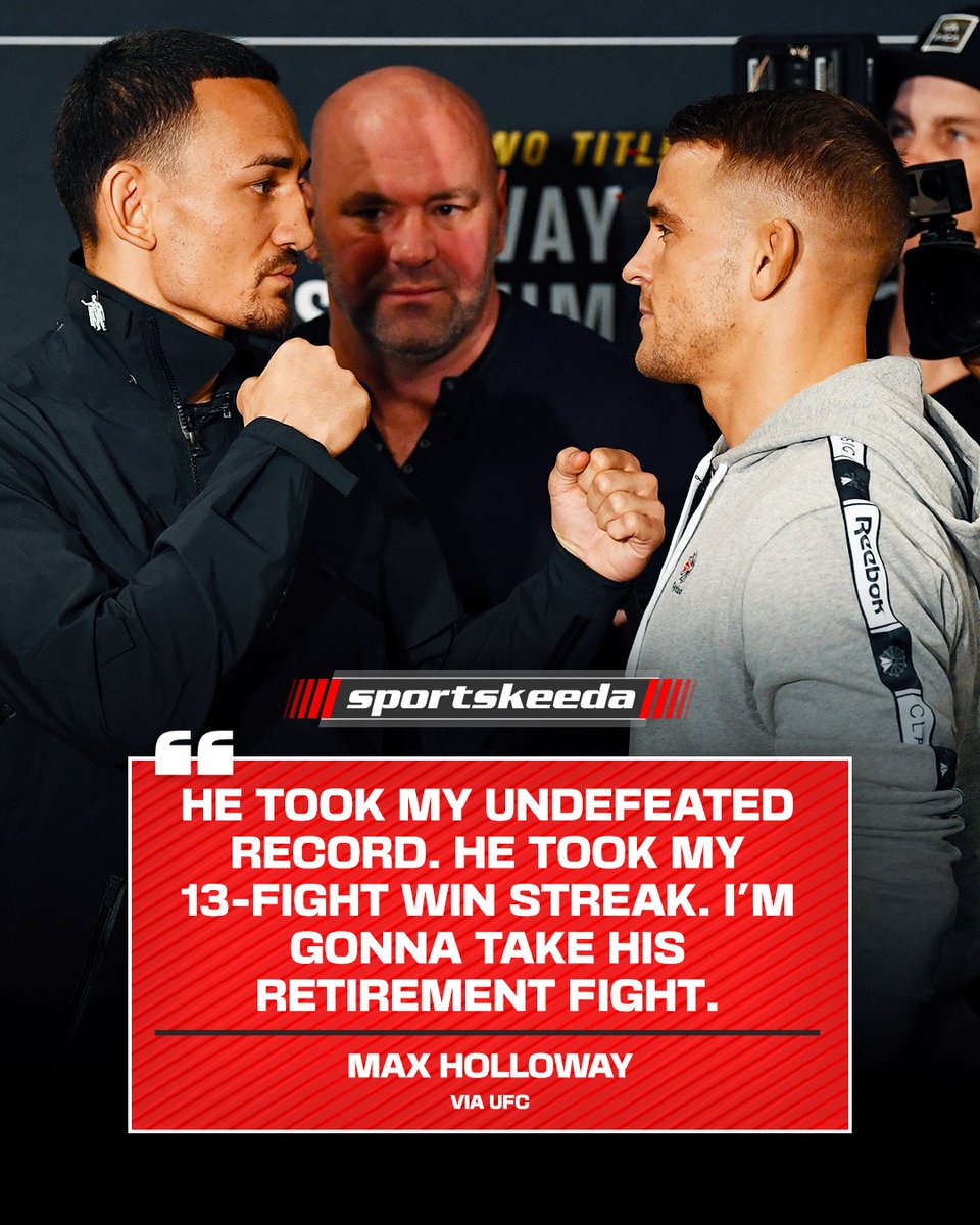 Sportskeeda MMA (@sportskeedamma) on Twitter photo Max Holloway vows to take his revenge against Dustin Poirier 🥶
#UFC318 #MMA | <a href="/BlessedMMA/">Max Holloway</a> Max Holloway vows to take his revenge against Dustin Poirier 🥶
#UFC318 #MMA | <a href="/BlessedMMA/">Max Holloway</a>
