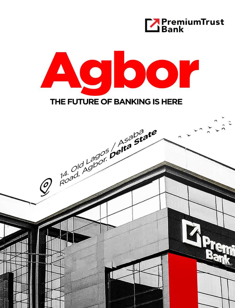Agbor Kwenu!

It is the start of a new week and great news for Agbor! 

PremiumTrust bank is now open and ready to serve you.  

Visit us today at 14, Old Lagos. Asaba Road, Agbor, Delta State, and experience banking made easy.

#premiumtrustbank #togetherforgrowth
