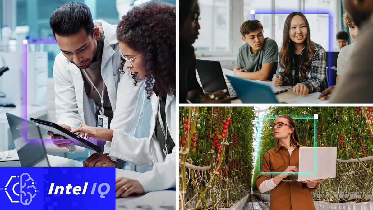 intel's tweet image. Enhancing education 👩🎓
Enabling agriculture 🚜
Empowering scientific discovery 🔬
How are we helping support the next generation of students, reimagining edge farm solutions, and powering #AI-assisted cancer diagnosis and treatment? Read our latest Intel IQ newsletter now.…
