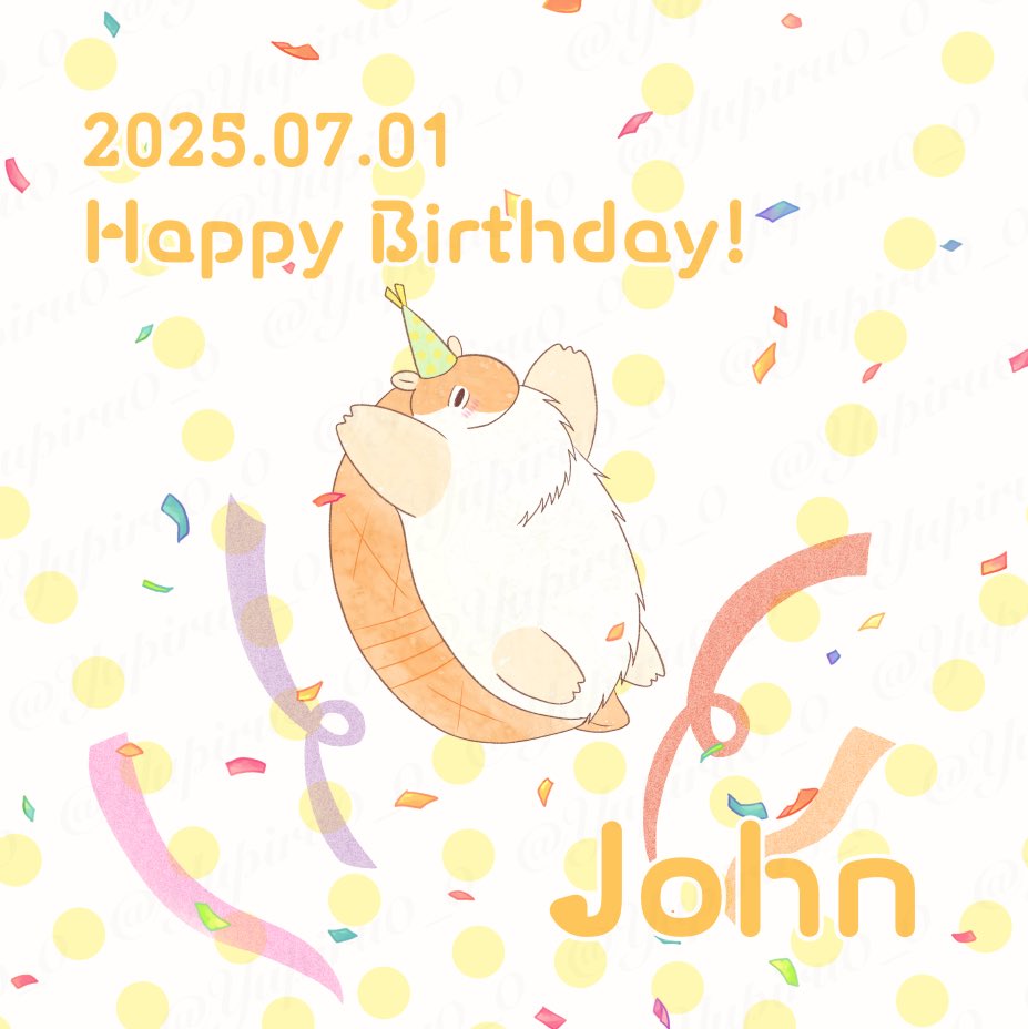 Yupiru0_0's tweet photo. ジョン誕生日おめでとう🎂🎊🎉 https://t.co/ytrcVzH6CP