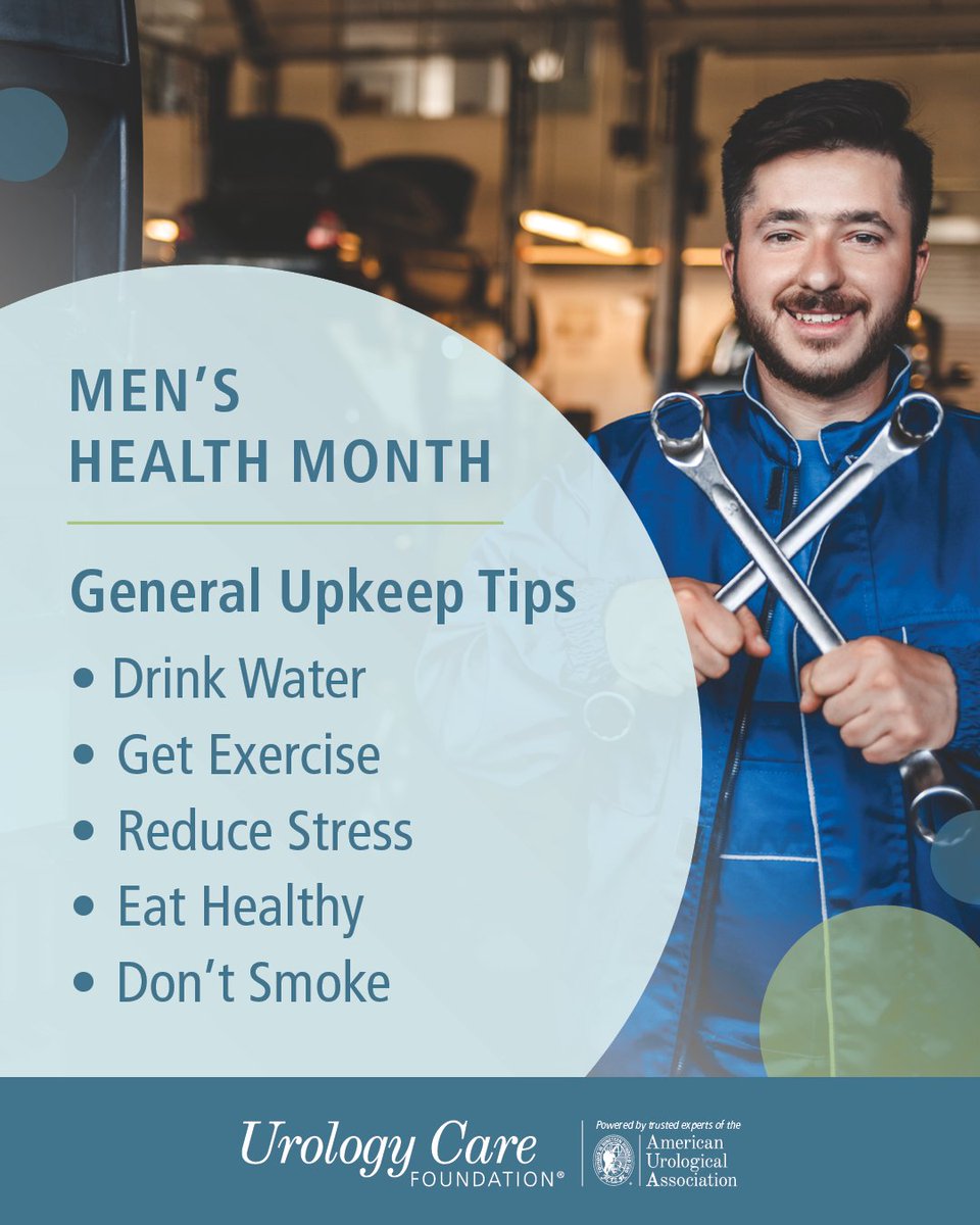 With a car, keeping the gas tank full and air in the tires is a must. Did you know that certain healthy living tips could make an impact on male urologic health? Here are some tips to keep in mind. #MensHealthMonth

Click for more: bit.ly/4cyuiCO