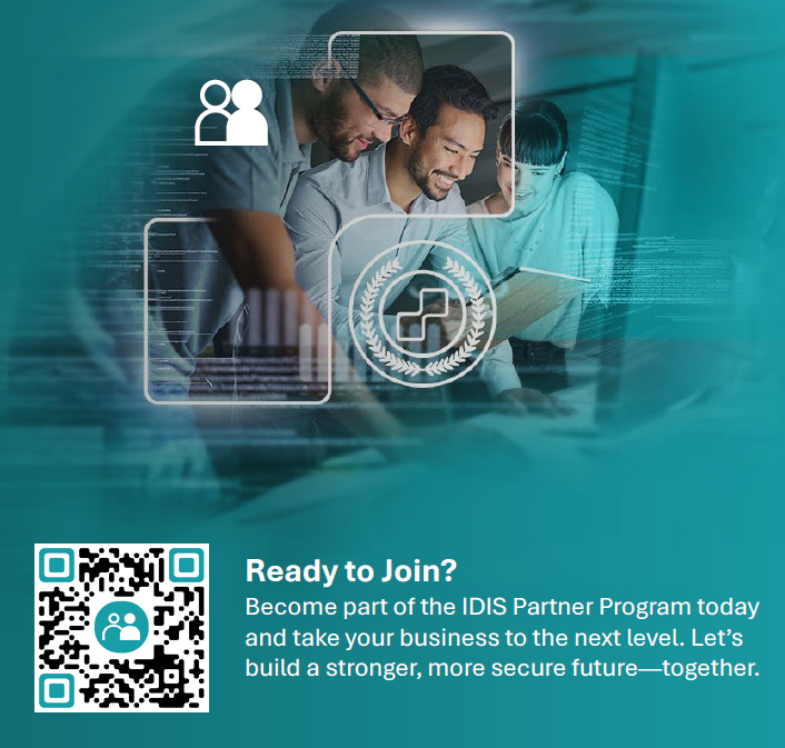 Unlock Exclusive Benefits – Join the #IDIS Americas Partner Program Today!

Start building smarter, stronger security solutions with us today.
Sign up now: hubs.li/Q03tX3pN0

#IDISAmericas #PartnerProgram #SecurityPartners #GrowWithIDIS #VideoSurveillance #ChannelPartners