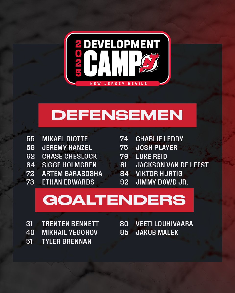 NJDevils's tweet photo. Welcome to Camp. We're not doing any hiking, swimming or arts and crafts. Just hard work and a talent show. Oh, and lunch. https://t.co/jOjpWzGAVN