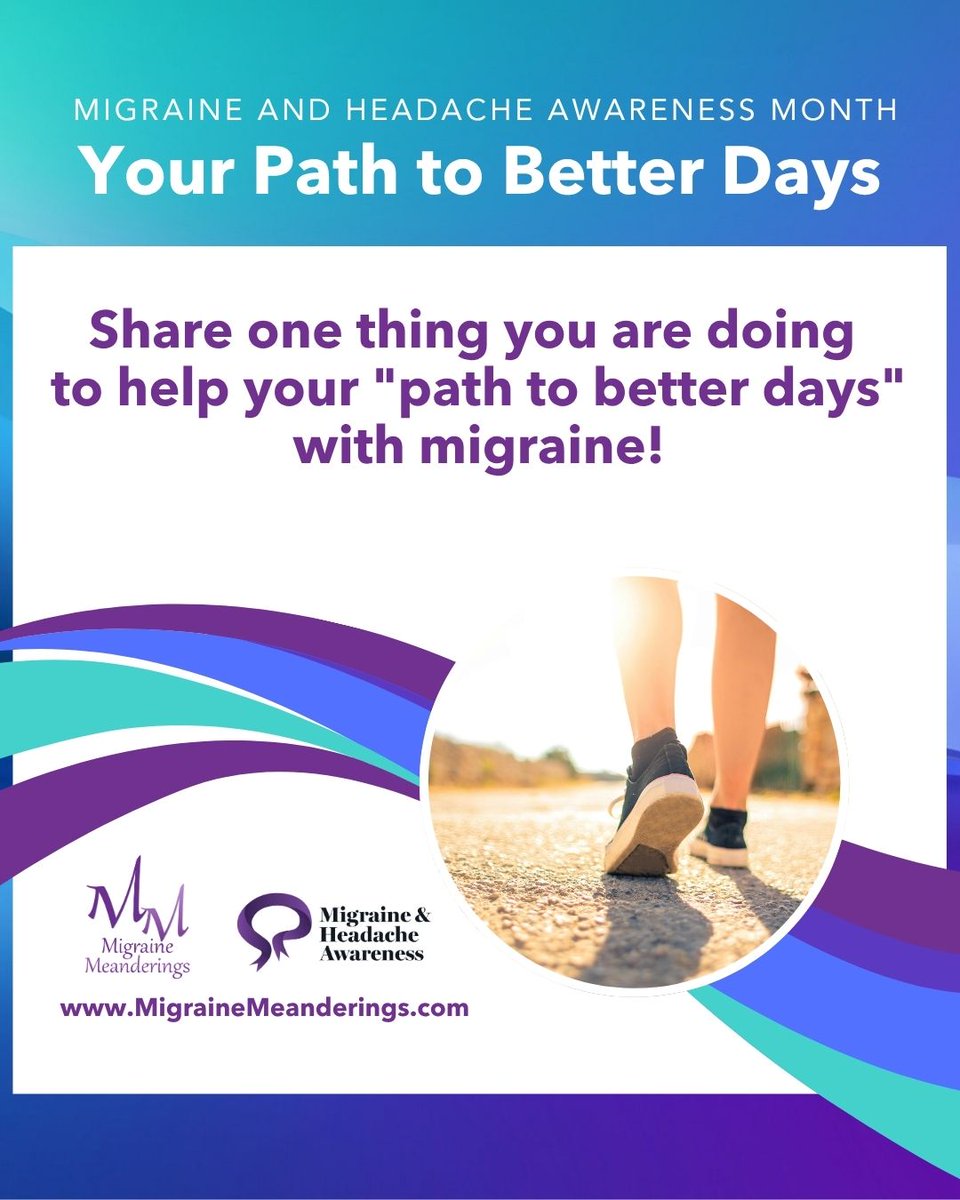As #MHAM draws to a close, we are incredibly grateful to everyone who bravely shared part of their personal migraine journey this month. What is 1 thing you will commit to doing to help you get on your path for better days? Share your commitment below! 👇

#PathToBetterDays