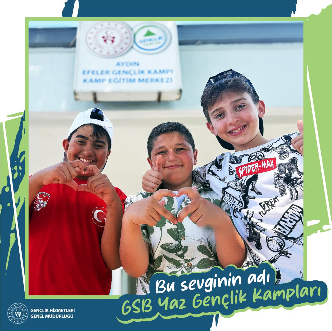 GSBgenclik's tweet photo. GSB Yaz Gençlik Kampları başladı! 📣

Türkiye'nin dört bir yanındaki kamplarımızda keyifle, mutlulukla, gelişimle ve yeni dostluklarla dolu, unutulmaz bir deneyim için seni de aramıza bekliyoruz.

Bu deneyimin adı, GSB Yaz Gençlik Kampları. 🏕️

Diğer dönem başvuruları için son gün➡️ 13 Temmuz 2025

Detaylı bilgi ve başvuru: https://t.co/QP0t8BJCA7

#GençlikKampları #GSB #Kamp
