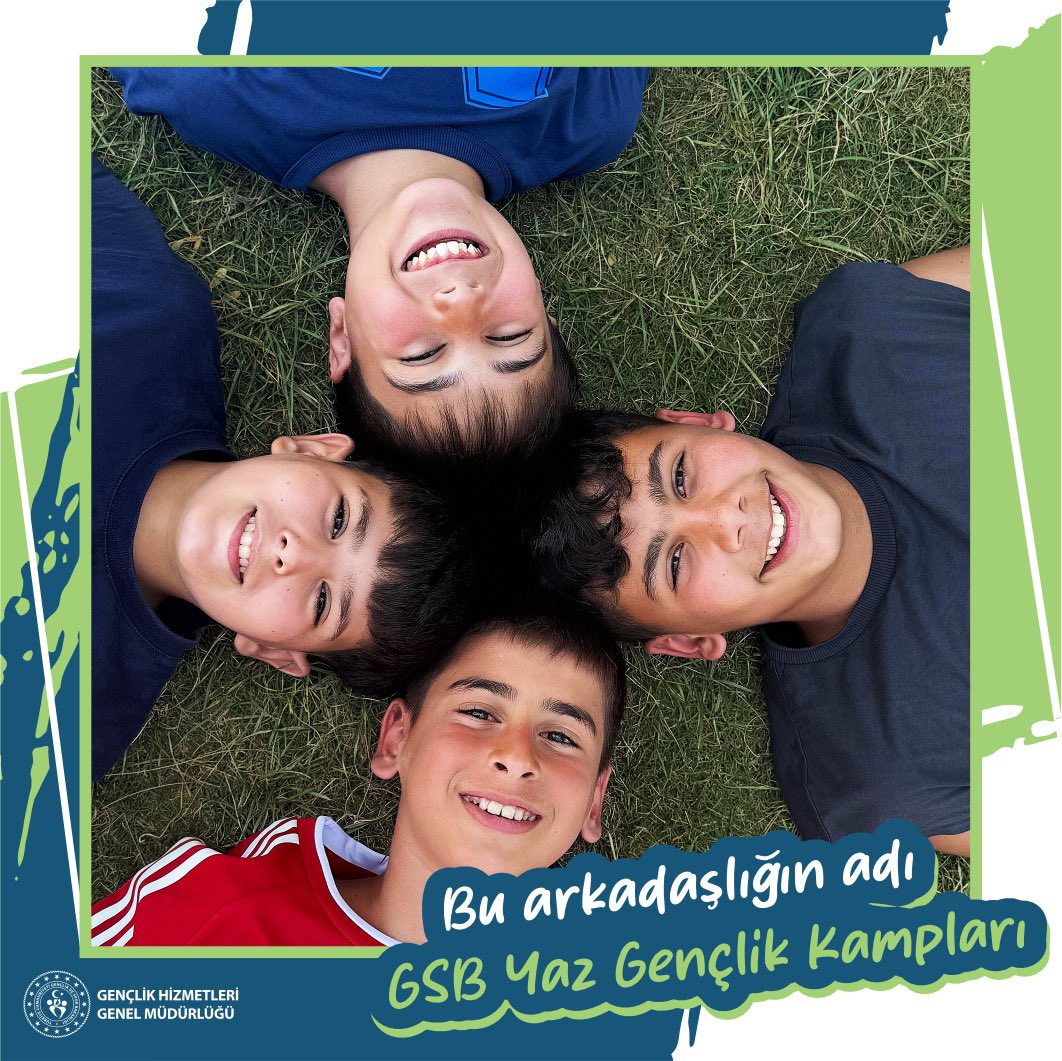 GSBgenclik's tweet photo. GSB Yaz Gençlik Kampları başladı! 📣

Türkiye'nin dört bir yanındaki kamplarımızda keyifle, mutlulukla, gelişimle ve yeni dostluklarla dolu, unutulmaz bir deneyim için seni de aramıza bekliyoruz.

Bu deneyimin adı, GSB Yaz Gençlik Kampları. 🏕️

Diğer dönem başvuruları için son gün➡️ 13 Temmuz 2025

Detaylı bilgi ve başvuru: https://t.co/QP0t8BJCA7

#GençlikKampları #GSB #Kamp