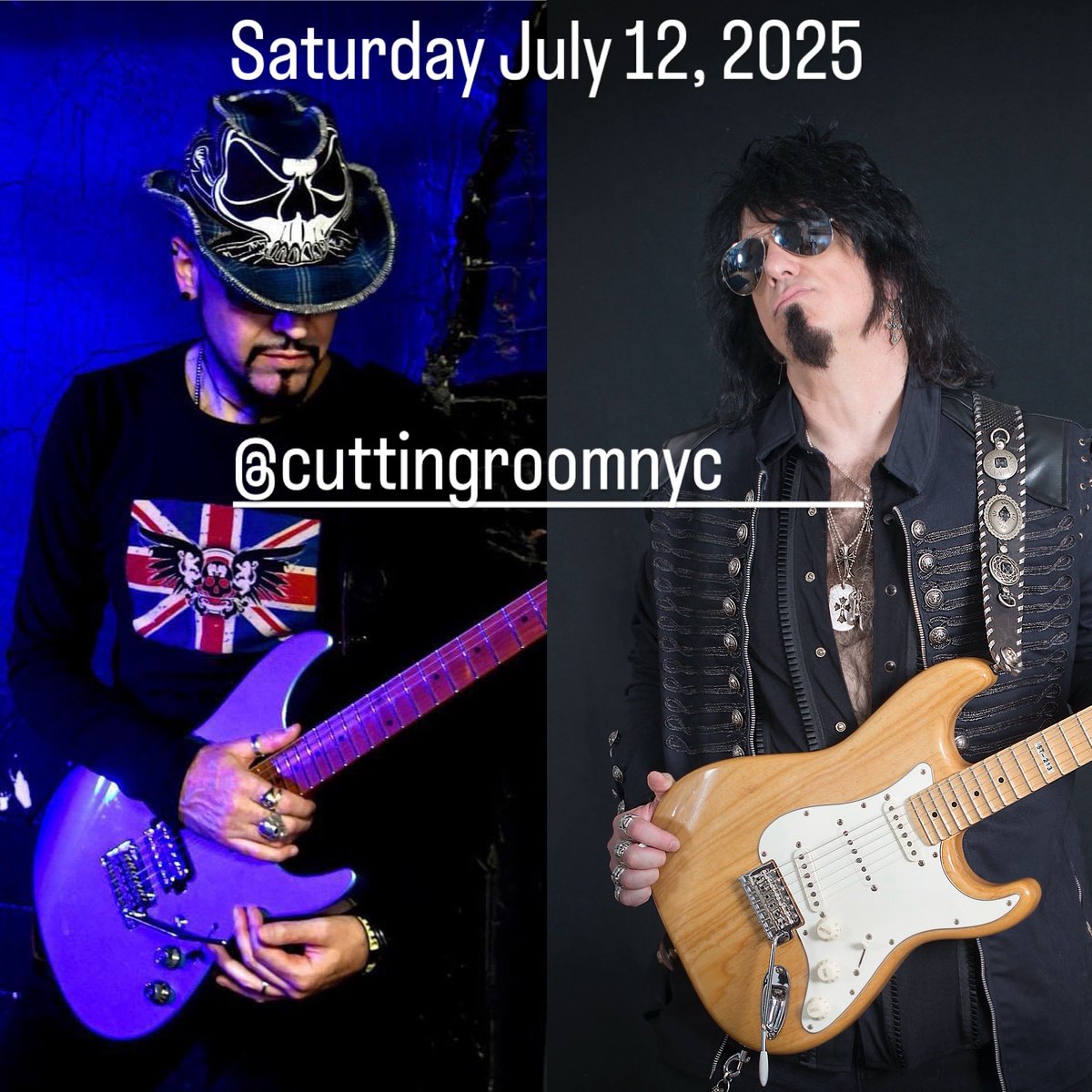 Join us Saturday July 12 for A Night Of Pure Guitar at the amazing venue in New York DOORS : 6:00 PM Show time 7:00 PM Sharp   Get there early for dinner and drinks !! 
The Rob Balducci Band 7:00 PM , Joe Stump - 8:30 Pm at The Cutting Room GET TICKETS NOW wl.seetickets.us/event/a-night-…