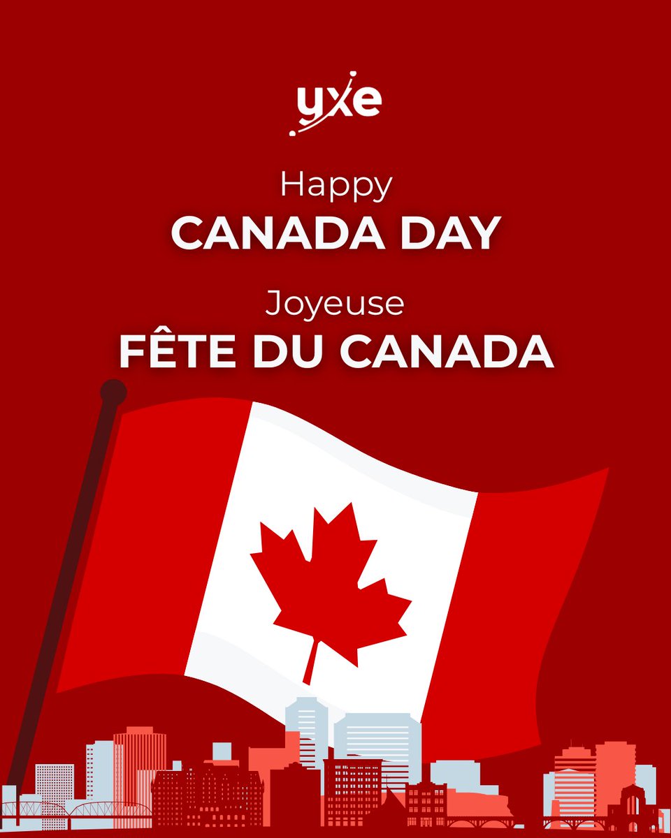 Happy Canada Day! We hope your day is filled with celebration and connection✈️
Bonne fête du Canada! On vous souhaite une journée remplie de célébration et de connexions ✈️#CanadaDay #FêteDuCanada #YXE