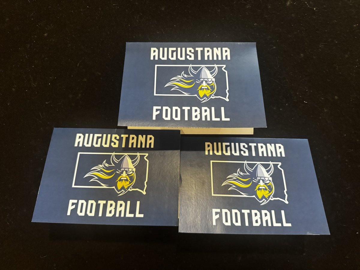 Appreciate the love from <a href="/AugieFB/">Augustana Football</a>, thank you for the mail! <a href="/CoachBKearsley/">Brayden Kearsley</a> <a href="/CoachDrew18/">Drew Loudenback</a> <a href="/CoachMylesT/">Coach MT</a> <a href="/CoachOJ_/">Jerry Olszewski</a>