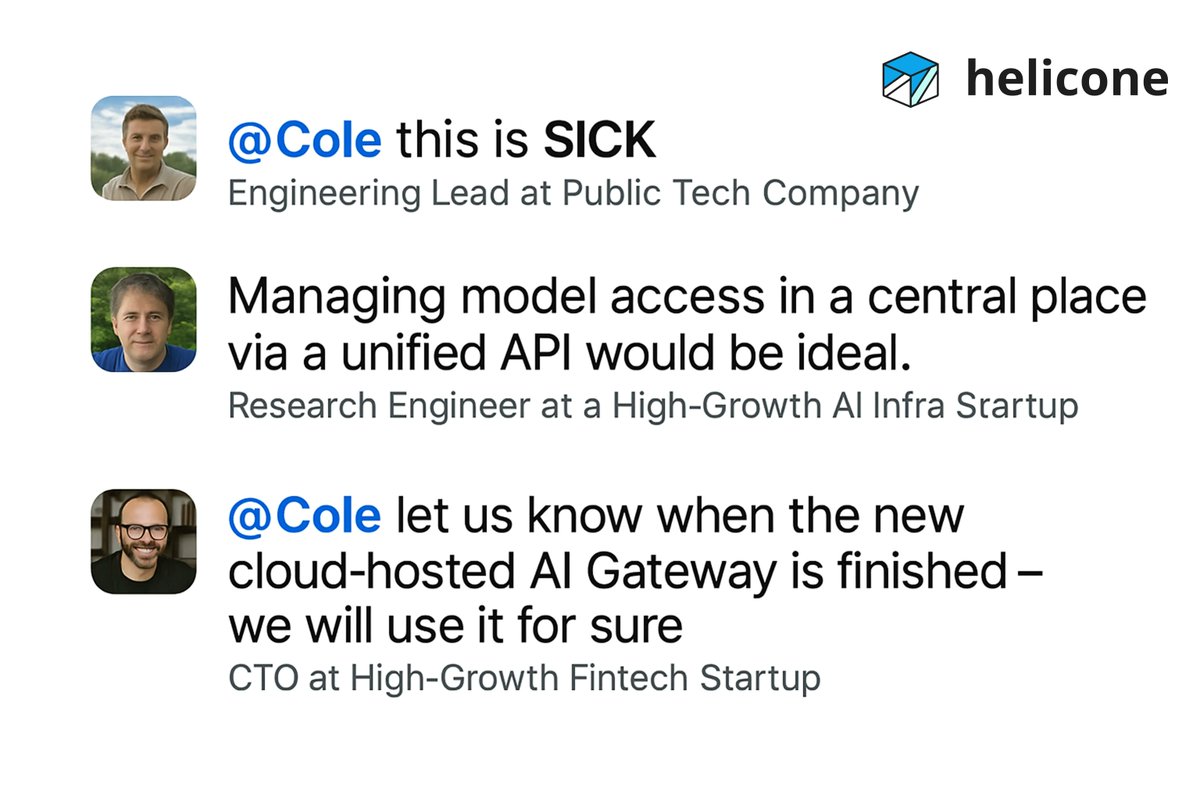 Here's what happened 4 days after launching the new Helicone AI Gateway:

- 200k+ impressions 🚀
- 300 GitHub stars ✨
- Public companies reaching out
- Current users telling us "this is exactly what we needed"

Honestly didn't expect this response. I'm surprised by how