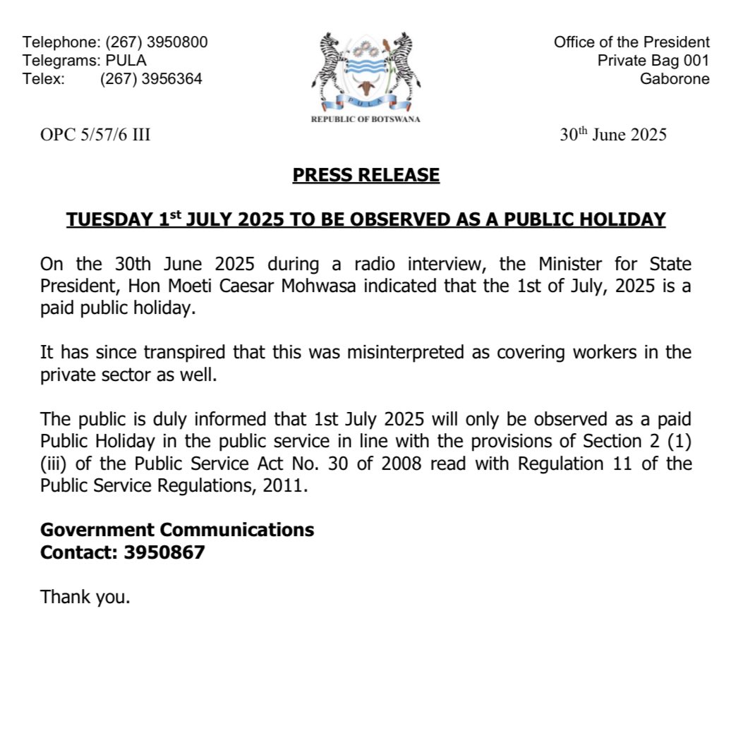 PRESS RELEASE