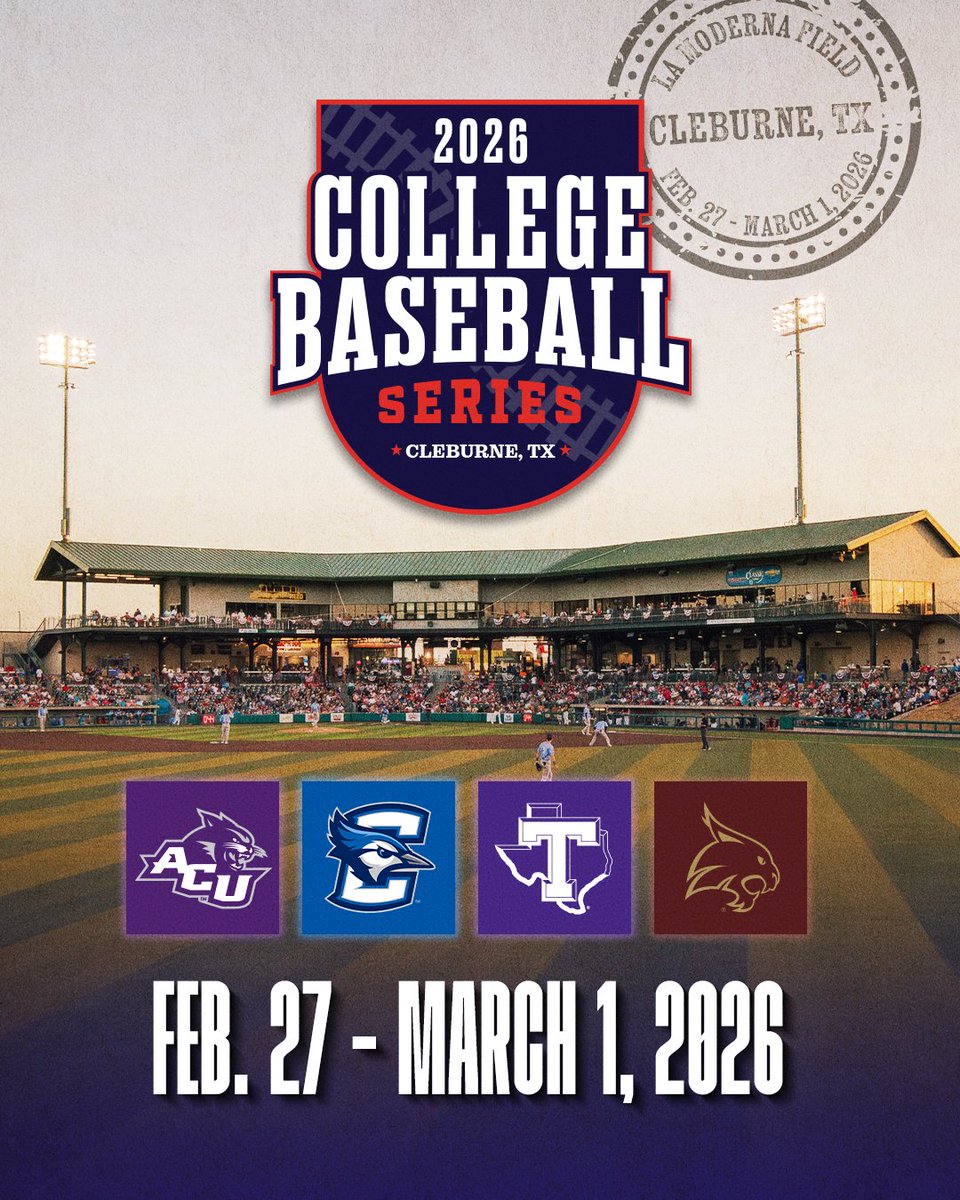 REVentertnmt's tweet photo. GROWING THE GAME📈

We are excited to announce that in 2026 we are expanding the College Baseball Series to Surprise, AZ &amp; Cleburne, TX in addition to our 3 weekends at Globe Life Field! In combination, REV will operate 5️⃣ tournaments featuring 2️⃣5️⃣ teams from across the country. https://t.co/sZP933p1Kc
