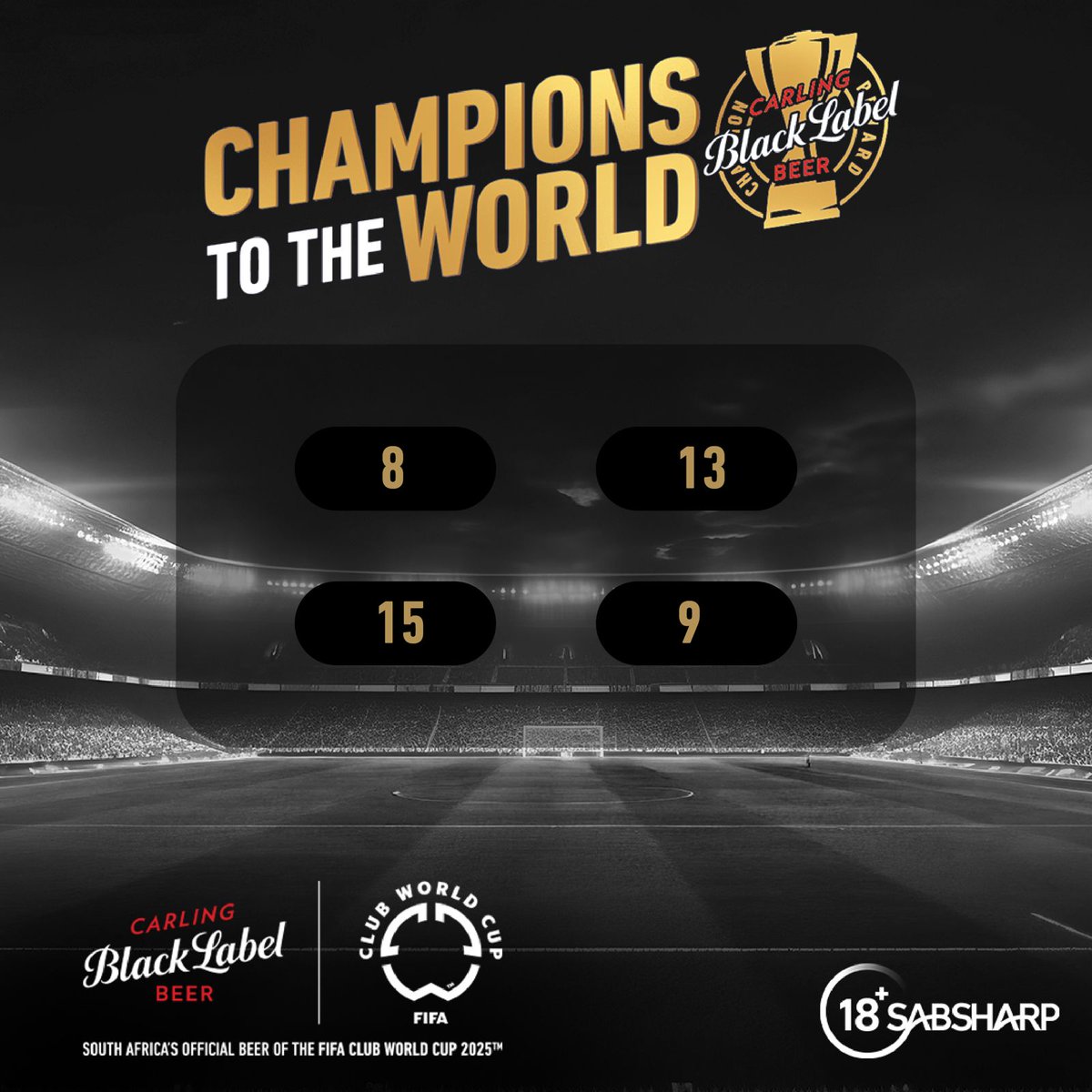 This team has scored the MOST goals in this FIFA Club World Cup tournament.  👀 They’re back on the pitch for their Round of 16 match at 03:00 AM SAST.

Think you know who they are? And how many goals they’ve scored? QT with your answer using #ChampionsToTheWorld let’s go! ⚽🏆