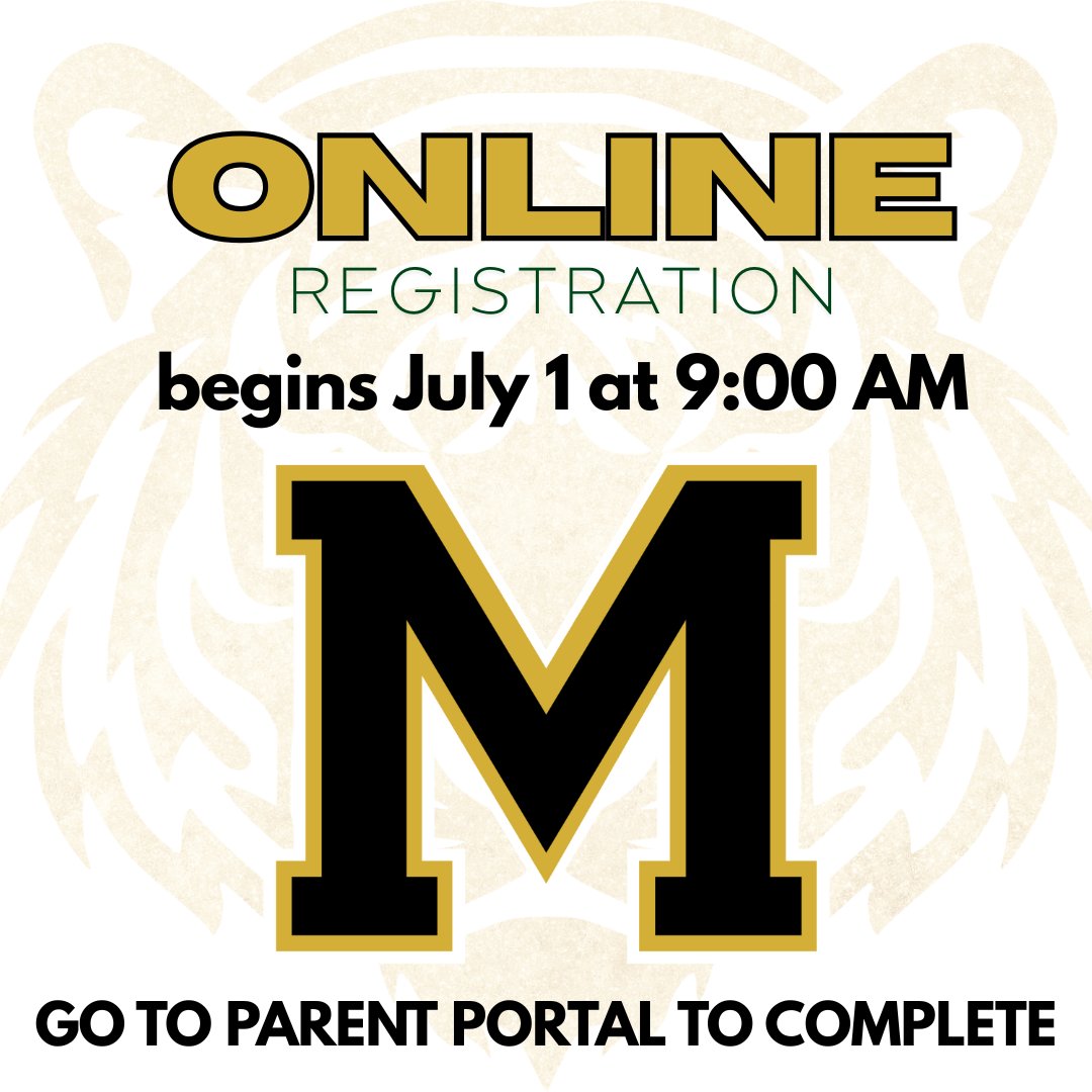 ATTENTION!🗣️Online Registration for the 2025-2026 school year will open for all returning students on Thursday, July 1, at 9 a.m.  The process will be two-steps this year
Step 1. Online Registration form
Step 2.Meals Benefits Application (It is crucial that ALL families complete!