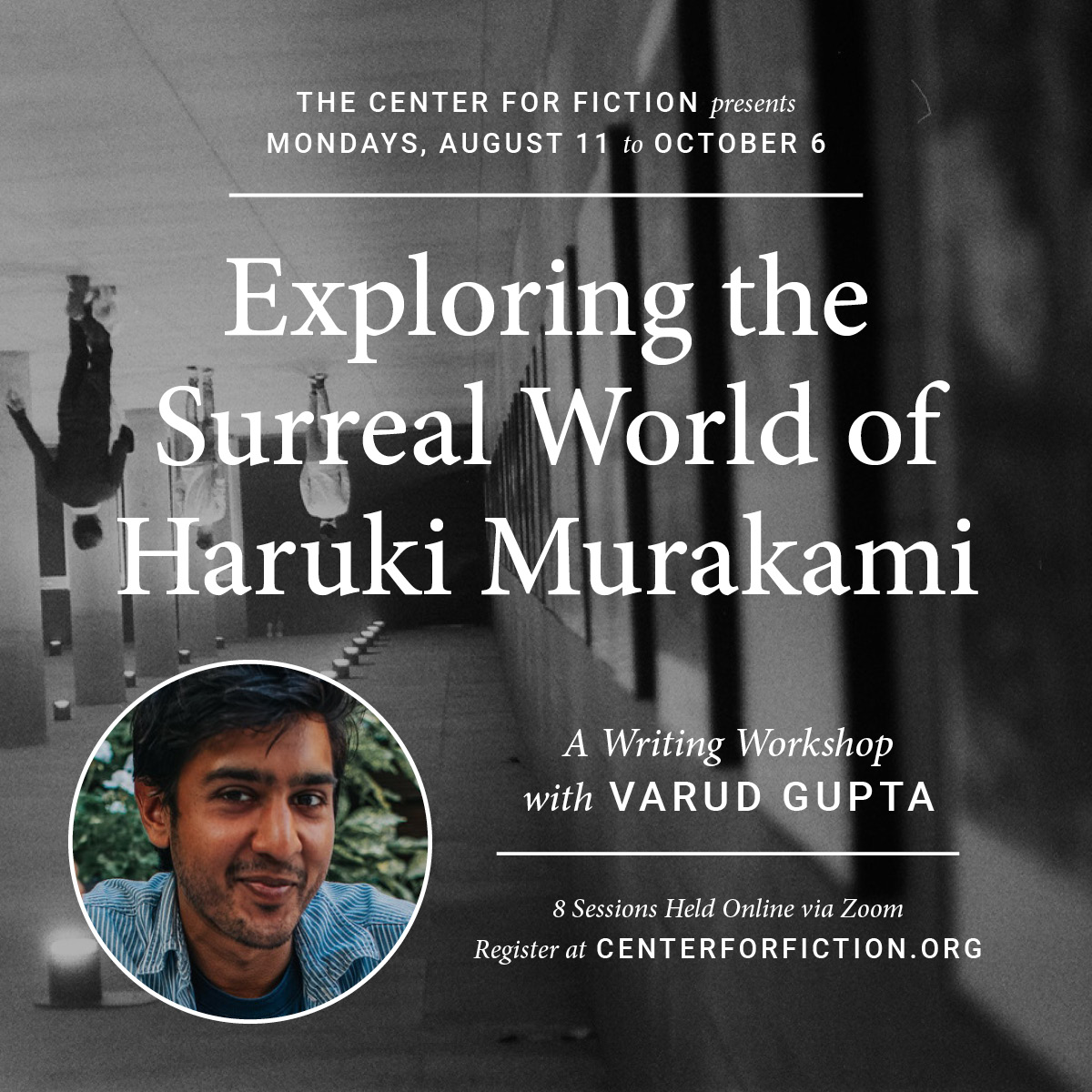 Center4Fiction's tweet image. 8/11: The Surreal World of Haruki Murakami
Through writing exercises and close readings, let Murakami’s oeuvre inspire your creative work. tinyurl.com/ymtuhwp7