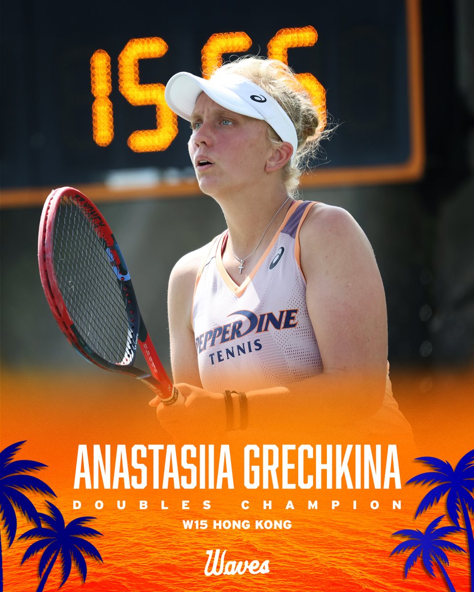 That's title number 2️⃣ for Nastia!

She won the W15 Hong Kong doubles title over the weekend for her second title this summer!