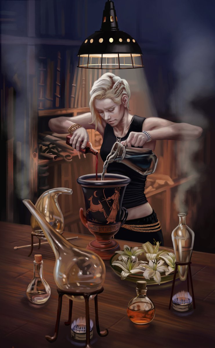 “He felt that there is a loose balance of good and evil, and that the art of living consists in getting the greatest good out of the greatest evil.”
- Machado de Assis

Temperance - Tarot of the Vampires - Llewellyn Worldwide

#tarotofthevampires #llewellynworldwide #vampire