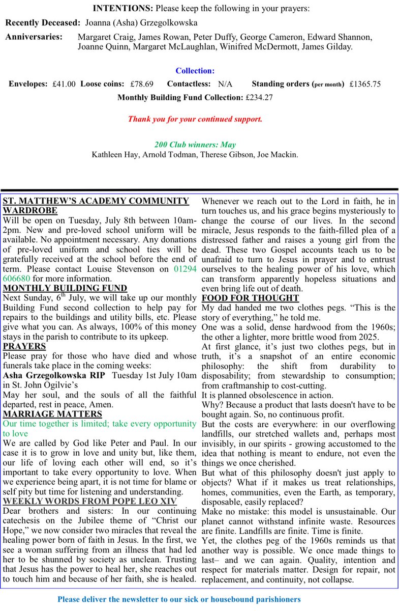 Our weekend bulletins for 29th June 2025. Happy summer holidays to all pupils and school staff ☀️