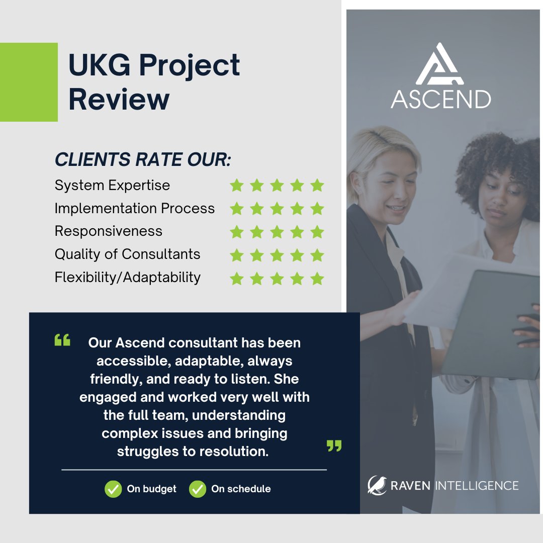 Ascend, Inc. (@ascend_ps) on Twitter photo You'll get the "A" team with <a href="/Ascend_PS/">Ascend, Inc.</a> as your <a href="/UKGInc/">UKG</a> services partner: Accessible, Adaptable, Always friendly, and Adept in any circumstance.
Read more <a href="/ravenintell/">Raven Intelligence</a> reviews for Ascend, Inc. UKG services ➡️ ascendps.com
#ATeam #Accessible #Adaptable You'll get the "A" team with <a href="/Ascend_PS/">Ascend, Inc.</a> as your <a href="/UKGInc/">UKG</a> services partner: Accessible, Adaptable, Always friendly, and Adept in any circumstance.
Read more <a href="/ravenintell/">Raven Intelligence</a> reviews for Ascend, Inc. UKG services ➡️ ascendps.com
#ATeam #Accessible #Adaptable