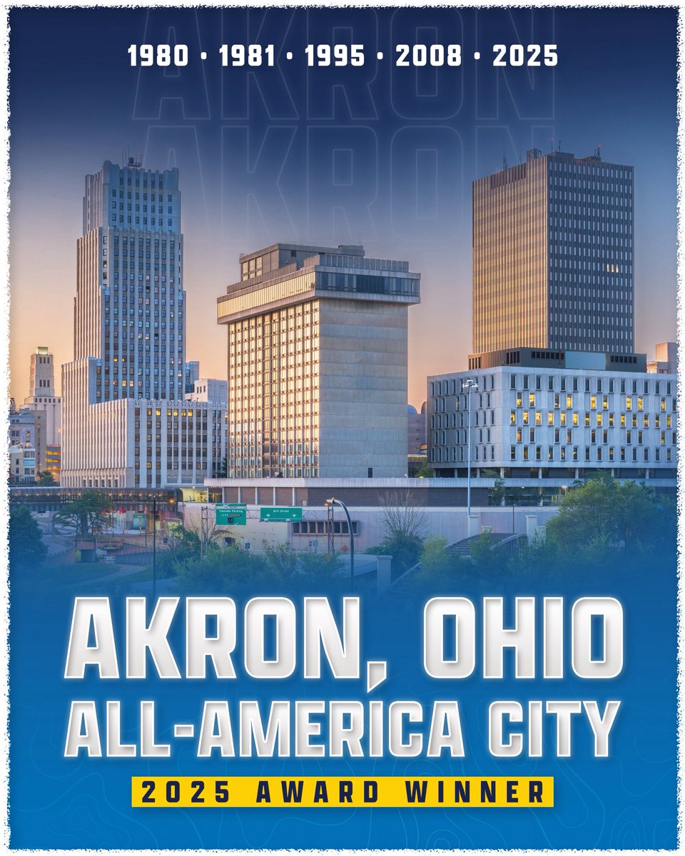 Congratulations to our home the City of Akron on being selected as a National Civic League All-America City!