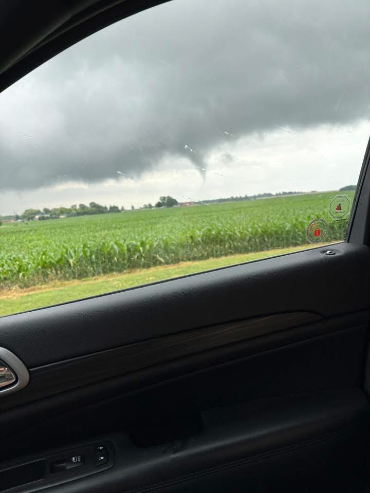 IWeatherON's tweet photo. #ONStorm #ONwx We have received multiple reports of a funnel cloud briefly touching down in the Lucan area around 3:20 PM this afternoon.

Photos from Melissa and Austin.

Did anyone else see this?

- Brennen

3:50 PM - Monday, June 30, 2025 https://t.co/EfcD7Iq5E8