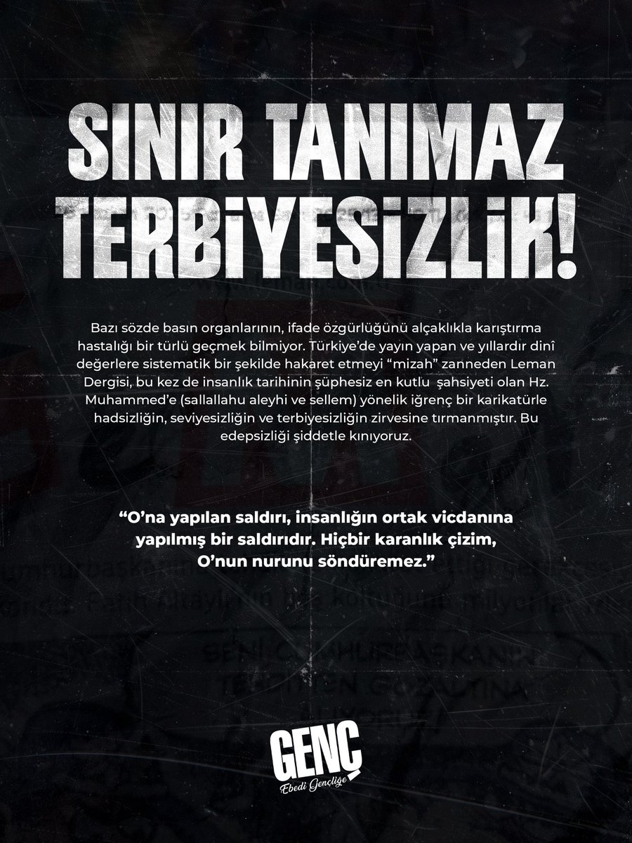 SINIR TANIMAZ TERBİYESİZLİK!

#LemanHaddiniBil #lemandergisikapatılsın #lemankapatılsın