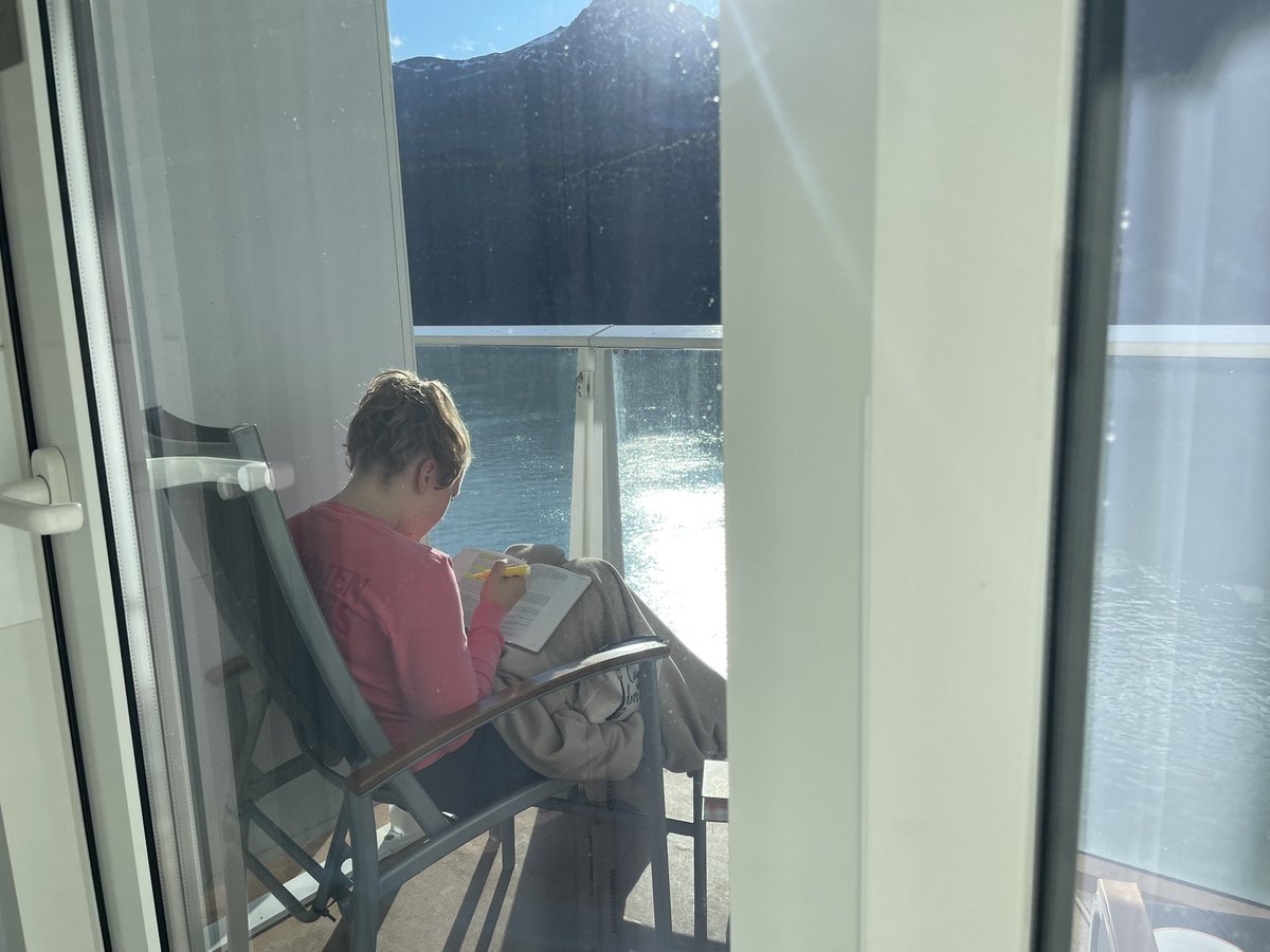 jeffaferguson's tweet photo. My view this morning!  While the landscape is amazing, my favorite by far is of this teenager doing her devotions! https://t.co/PNsxafZiLx