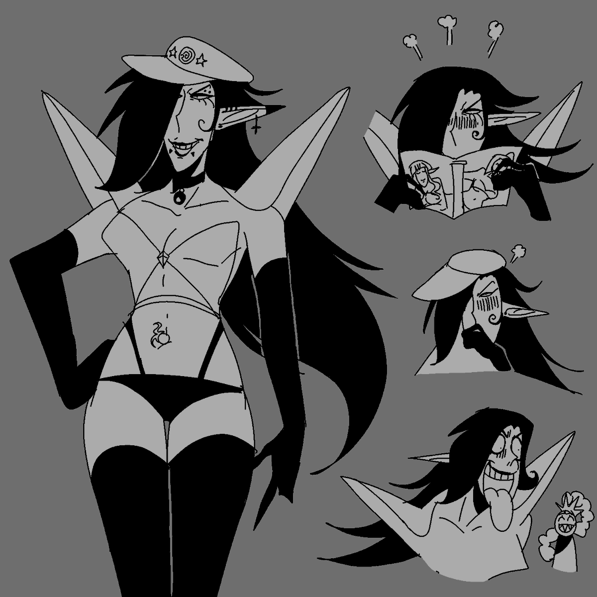 SweetsNeptune's tweet photo. Yaoi factory: OFF...
Yuri factory: ON...

New project with evil butchfemme yuri mentionned ‼‼‼

Sandra is a PERVERT!!!!

And an old OC in the 2nd picture that i want to revamp as a protag or a side character!!

#UberKill #oc #original https://t.co/I0mqGsFWWO