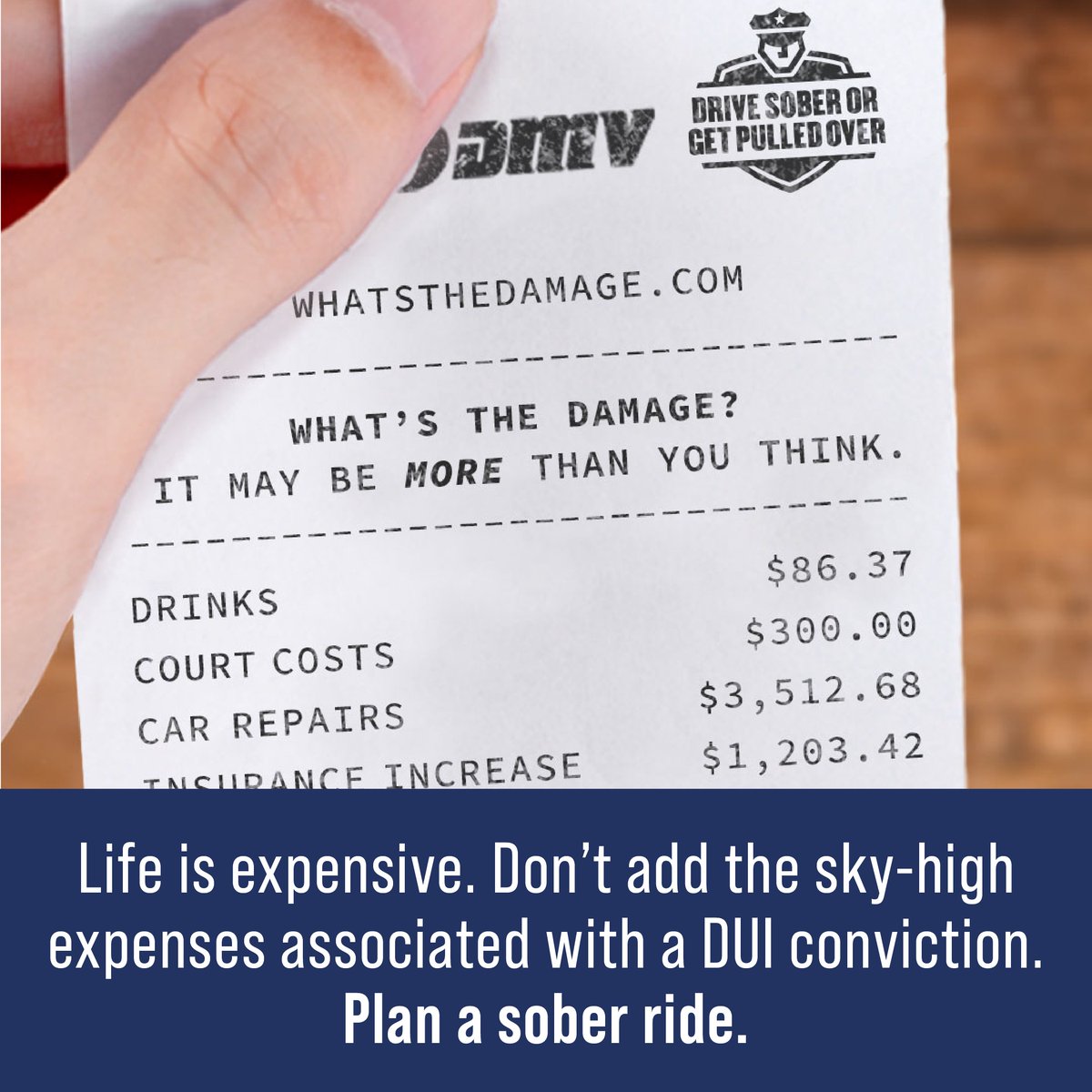 Virginia, plan ahead for a sober ride when you celebrate Independence Day. 🎆

Schedule a rideshare, call a taxi, or designate a sober driver to help keep everyone safe on the road. Buzzed Driving Is Drunk Driving. #SipResponsibly