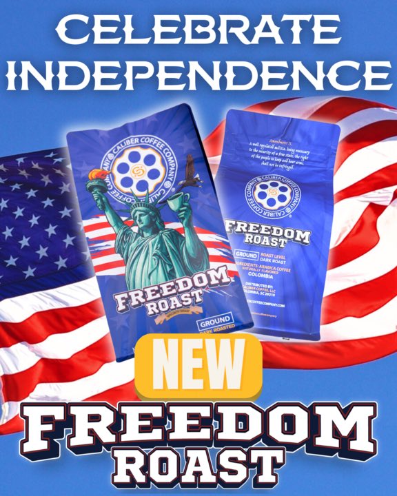 🔥 Just in time for Independence Day… meet your new favorite brew: Freedom Roast!

Get a bag today on our website!

#calibercoffee #freedom #coffee #veteranowned #freedomineverycup #americanmade