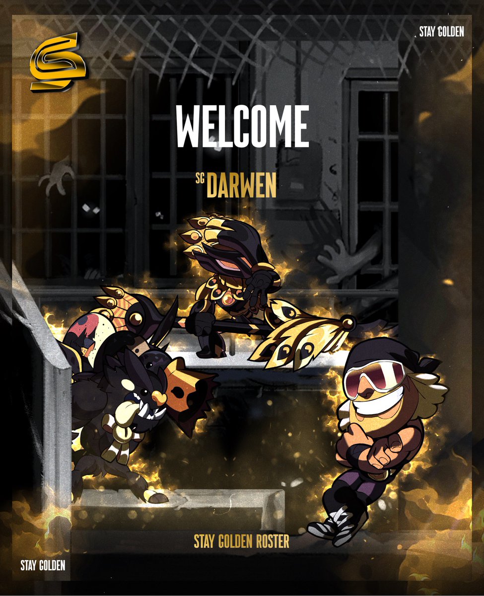 Stay Golden⚜️ (@staygoldengg) on Twitter photo ⚜️Golden is Growing⚜️
The FINAL piece of the puzzle is here.
Welcome <a href="/DarwenBH/">SG | Darwen</a> ‼️
Ready to make HISTORY!
#Golden⚜️ #Brawlhalla #esports ⚜️Golden is Growing⚜️
The FINAL piece of the puzzle is here.
Welcome <a href="/DarwenBH/">SG | Darwen</a> ‼️
Ready to make HISTORY!
#Golden⚜️ #Brawlhalla #esports